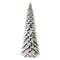12ft. Pre-Lit Flocked Layered Slim Spruce Artificial Christmas Tree, Warm White LED Lights